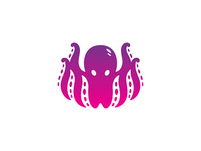 Octopus animal branding identity logo mark negative space negative space logo ocean octopus symbol