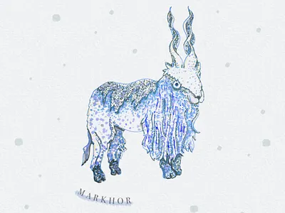 Markhor cute cute animal cute illustration goat goat illustration handdrawn handdrawn illustration illustration illustration art illustrations illustrator pastel pastel art pastel color