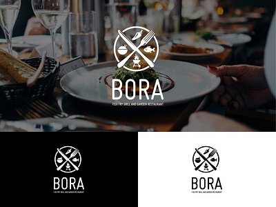 Bora logo! brand branding creative designer flat icon identity logo logotype minimal sign typography vector