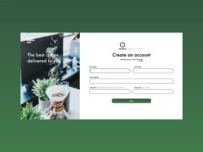 Daily UI #001 - Sign Up daily ui sign up ui ux