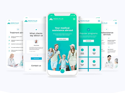 Medical assistance website clean clinics dailyui design doctor layout ui