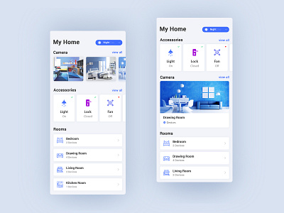 Home Control App app branding design mobile ui uiux user experience design user interface design ux web web design web template website