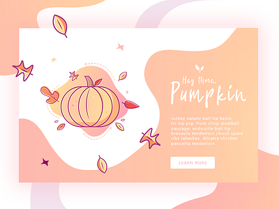 Hey There Pumpkin autumn autumn leaves banner blog download fall gradient gradient icons pumpkin site site design ui uxd vector