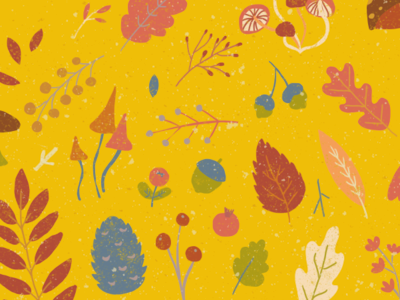 Fall Wallpaper coloful design distress icon illustration pattern rainbow retro shapes vector wallpaper