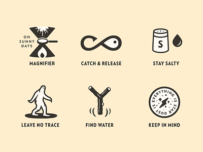 Useful Skills #7–12 advencher icons illustration photoshop vector