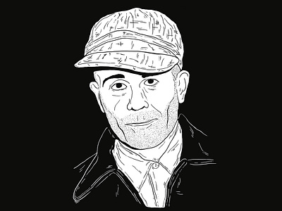 Ed Gein illustration portait serial killer