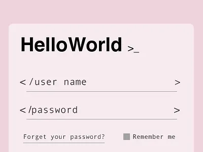 Hello World_logo in page design illustration ui