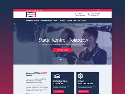 Motochamp Car Service car service webdesig website