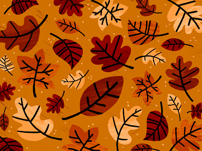 Fall Feelings fall illustration kyle brushes leaves pattern photoshop rustic texture