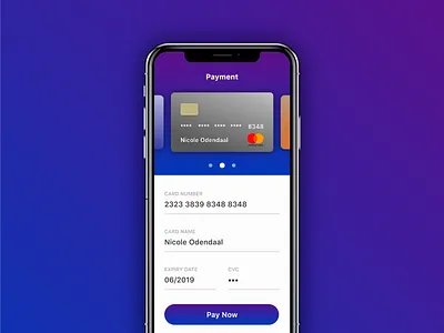 DailyUI002 - Credit Card Checkout app daily 100 challenge dailyui 002 iphonex ui