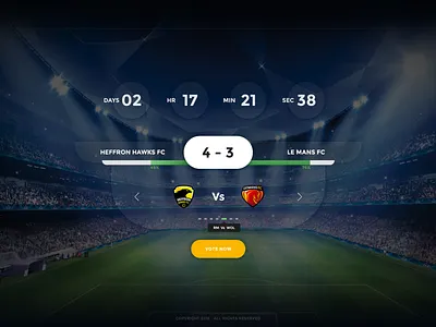 Lameen - Match & Vote football palestine sport club ui ui design ux ux design vote web deisgn