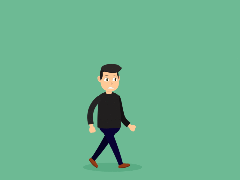 كبر دماغك (Beware of making your head bigger) 2d motion after effect art motion animation walkcycle