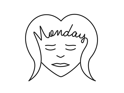 Monday illustration lettering mondays typography