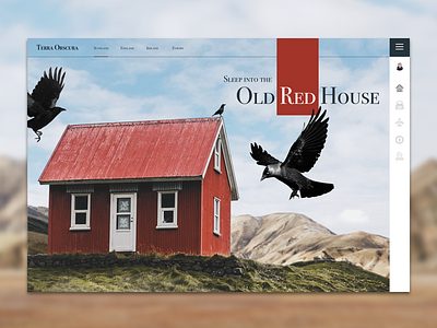 The Old Red House interface travel app ui ux web interface