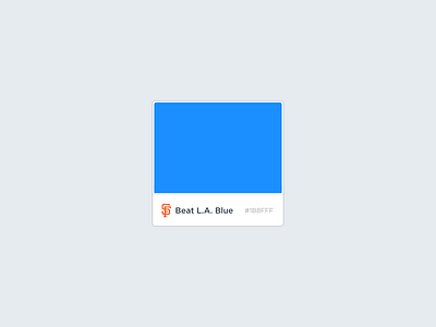 Beat L.A. Blue blue brand color colour identity minimal swatch tile vouchful