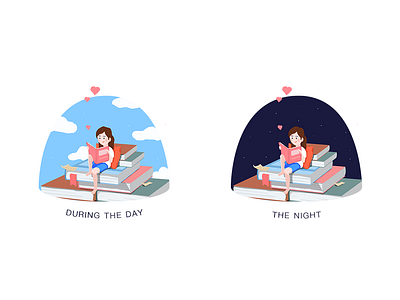 reading illustrations books illustrations