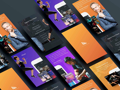 FitRadio app design fitness fitness app mobile app music music app ui ux