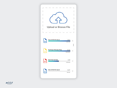 Daily UI 031 Upload appdesign daily 100 challenge dailyui data data storage design digitaldesign mobile mobileapp ui ui ux uidesign uploader uploading