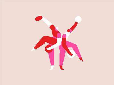 Dancing Dancers dance dancer flat style illustration