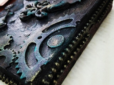 caja de secretos arte ilustración mixed media steampunk