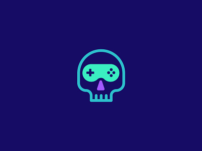 Deadly Games abstract boat bone creative dead die flat game game app human joystick logo minimal pirate plus reaper risk skeleton skull vampire