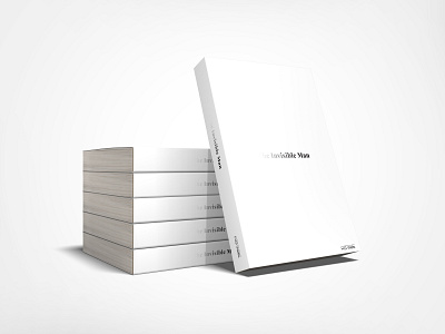 Obvious Book Covers: The Invisible Man book cover brand branding design illustration logo simple design type typography vector white space