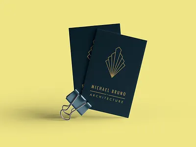 Art Deco Business Card architechture art deco branding building business card design illustration label line art logo print retro style template typography vector vintage