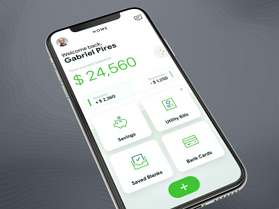 Mobile Bank App Dashboard app bank account bank app creative design ios mobile app design money money transfer ui ux