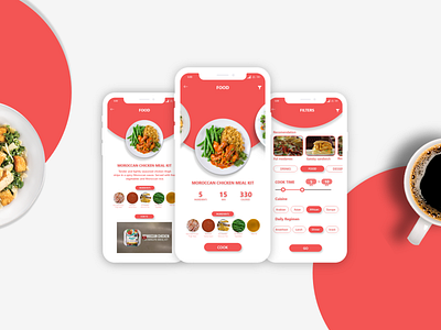 Food recipe Apps ui uidesign ux