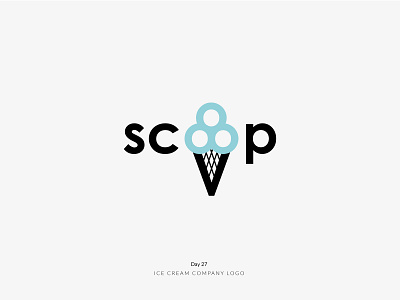 Daily Logo Challenge Day 27! - Ice Cream Company dailylogo dailylogochallenge day27 ice cream logo logoconcept logodesign logodesigner logoinspire logomark logotype scoop