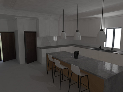 Kitchen 3d 3d animation 3d art architecture c4d cinema4d design dribbble illustration interior interior design vray