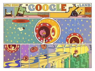 Doodle for Winsor McCay comic doodle google google doodle little nemo nemo slumberland tbt winsor miccay