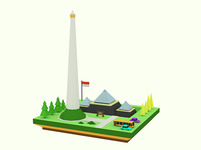 Tugu Pahlawan Surabaya 3d 3d art 3d artist branding hero monuments surabaya