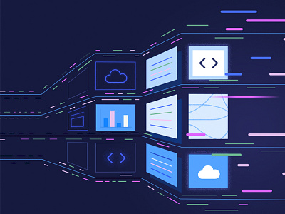 Cloud Data art cloud data illustration internet