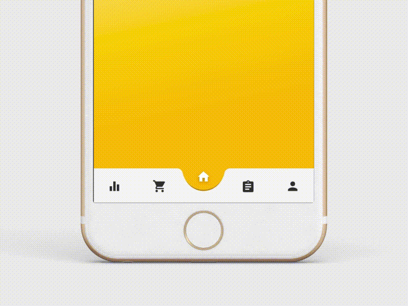 Bottom Navigation bar adobexd home navigation navigation bar product profile shop snap tab