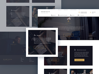 Wine shop "Enoteca" design ecommerce site sketch ui ux web