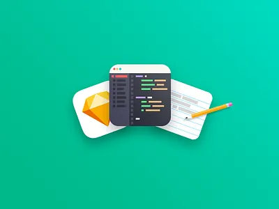 UI Process Icon code code editor design icon iconography illustration logo sketch ui ux vector