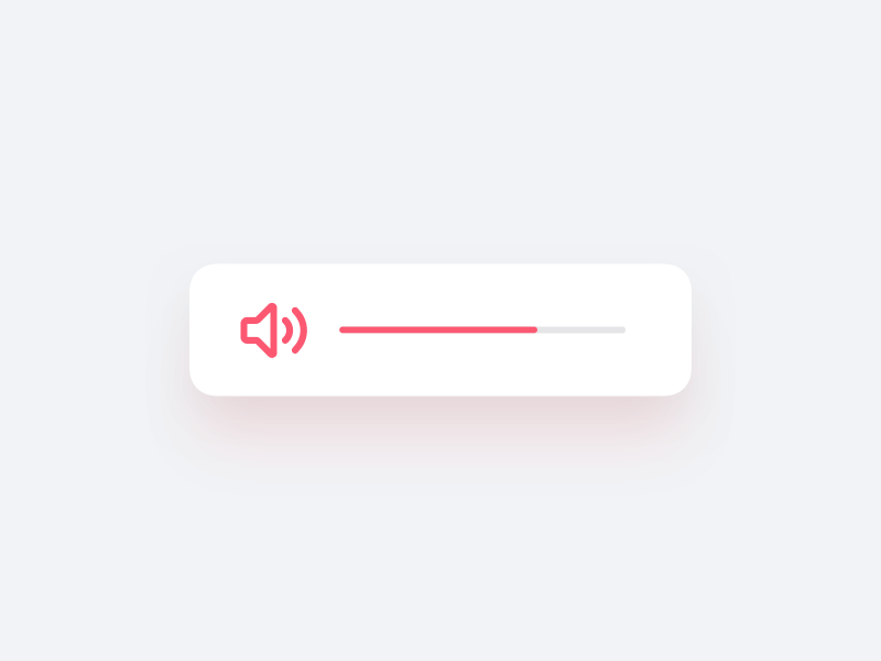 Mute Volume animation app button design gif icon interaction microinteraction minimal mute slider ui ux volume