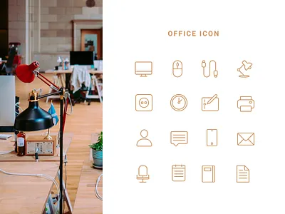 office icon branding icon illustation minimalist ui uidesign ux