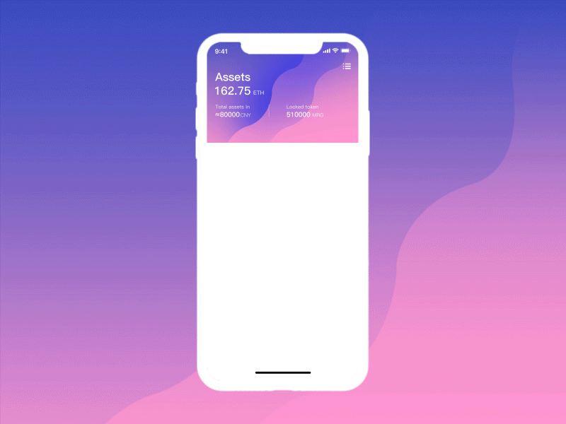 Blockchain_wallet APP app design ui ux