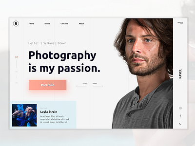 Photography is my passion art brand branding character clean design illustration illustrator lettering logo minimal mobile type typography ui uidesign ux web webdesig website