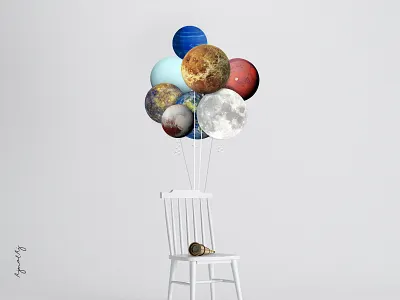 The planets are under surveillance! ajmalaj branding concept designers dubai planets propaganda sciencefiction surveillance thoughts universe