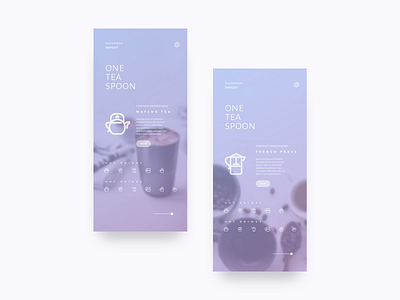 One Tea Spoon dribbble iphone x sketch ui uiux ux