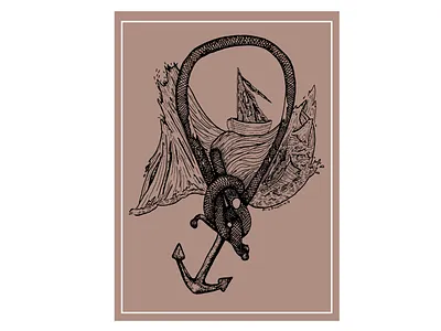 Anchor of my soul design illustration line art oceanic poster art poster design tshirt art tshirt design tshirt graphics