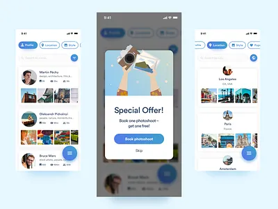 Daily UI Challenge - #036 Special Offer 036 daily 100 dailyui ios mobile modal window photo app photographer photoshop search sketch special offer ui window
