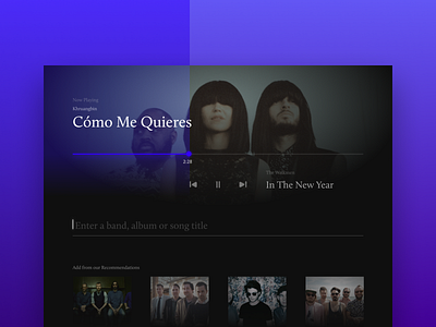 Playing now colors dark dark ui music app music player ui playground