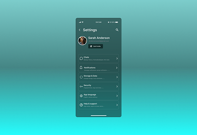 #DailyUI #settings daily challenge settings ui