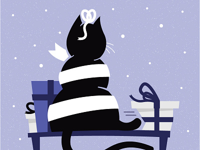 Black Cat Friday animal black cat black friday cat christmas feline holiday presents retail sale