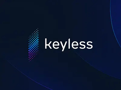 Keyless brand biometric biometrics brand brand identity studio brand studio branding branding agency crypto decentralized fintech brand fintech branding fintech branding studio gradient gradient icons logo design logo mark minimal security app startup tieatie