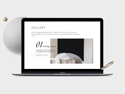 Interior Designer Website clean desktop estate agent interior interior designer landing landing page minimal typography web website